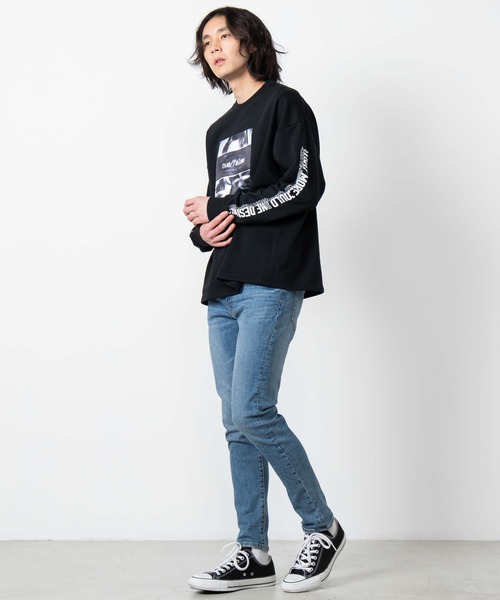 WEGO（ウィゴー）の「WEGO/ガールフォトビッグシルエットプルオーバー（スウェット・メンズ・ホワイト/ブラック/ベージュ/ライトパープル・MEDIUM/LARGE）」の14枚目の写真