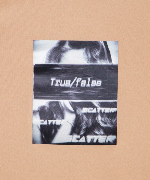 WEGO（ウィゴー）の「WEGO/ガールフォトビッグシルエットプルオーバー（スウェット・メンズ・ホワイト/ブラック/ベージュ/ライトパープル・MEDIUM/LARGE）」の17枚目の写真