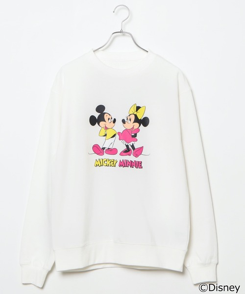 Disney（ディズニー）の「∴WEGO/ディズニー別注裏毛プルオーバー（スウェット・メンズ・ピンク/ホワイト系その他/ホワイト/その他1/その他2/パープル/オフホワイト/ブラック/アイボリー/グリーン系その他・MEDIUM/LARGE）」の9枚目の写真