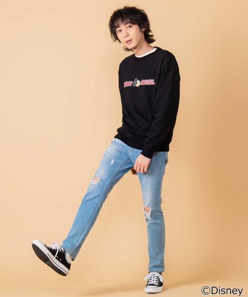 Disney（ディズニー）の「∴WEGO/ディズニー別注裏毛プルオーバー（スウェット・メンズ・ピンク/ホワイト系その他/ホワイト/その他1/その他2/パープル/オフホワイト/ブラック/アイボリー/グリーン系その他・MEDIUM/LARGE）」の18枚目の写真