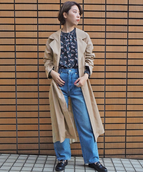 tiptop（ティップトップ）の「バックプリーツロングトレンチコート（トレンチコート・レディース・ベージュ/ブラウン/グレイッシュベージュ・FREE）」の15枚目の写真