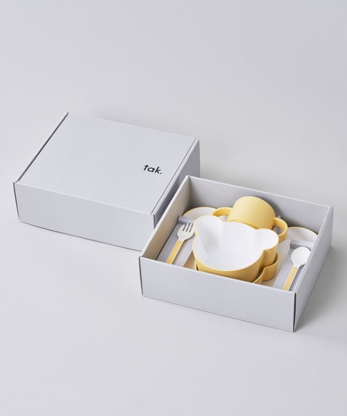 KIDS DISH ギフトボックス ベア カトラリー グレー ネイビー オレンジ イエロー JTN-1011(食器)|I.D.E.A international(イデアインターナショナル) KIDS DISH ギフトボックス ベア カトラリー グレー ネイビー オレンジ イエロー JTN-1011(食器)|I.D.E.A international(イデアインターナショナル)