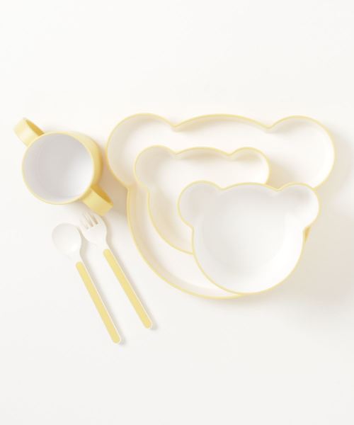 KIDS DISH ギフトボックス ベア カトラリー グレー ネイビー オレンジ イエロー JTN-1011(食器)|I.D.E.A international(イデアインターナショナル) KIDS DISH ギフトボックス ベア カトラリー グレー ネイビー オレンジ イエロー JTN-1011(食器)|I.D.E.A international(イデアインターナショナル)