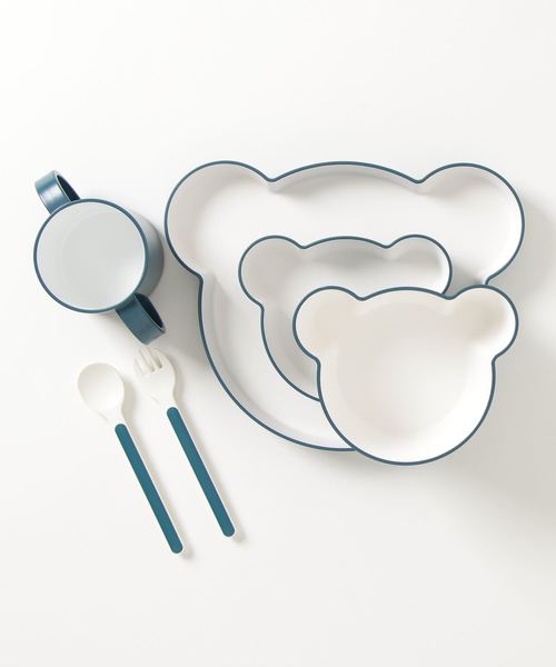 KIDS DISH ギフトボックス ベア カトラリー グレー ネイビー オレンジ イエロー JTN-1011(食器)|I.D.E.A international(イデアインターナショナル) KIDS DISH ギフトボックス ベア カトラリー グレー ネイビー オレンジ イエロー JTN-1011(食器)|I.D.E.A international(イデアインターナショナル)