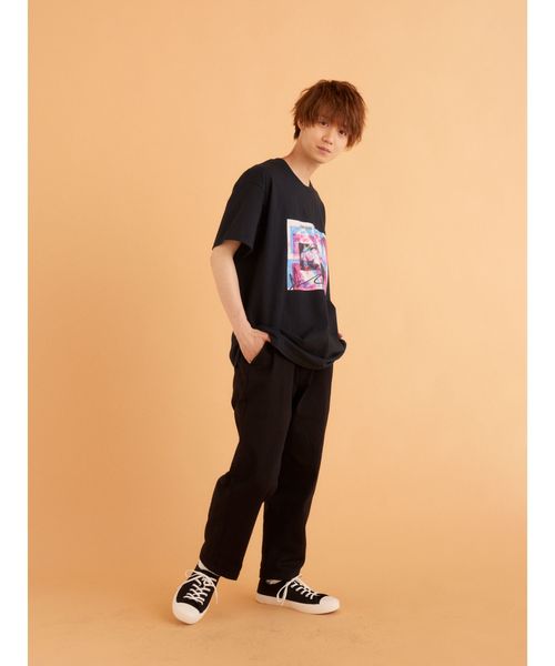 Now me. by NYLON JAPAN（ナウミーバイナイロンジャパン）の「cold turkey Tシャツ（Tシャツ/カットソー・レディース・ホワイト/ブラック・MEDIUM/LARGE）」の8枚目の写真