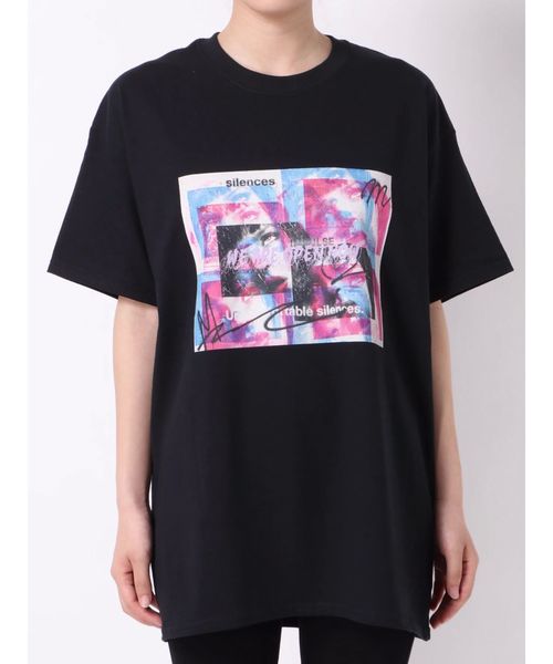 Now me. by NYLON JAPAN（ナウミーバイナイロンジャパン）の「cold turkey Tシャツ（Tシャツ/カットソー・レディース・ホワイト/ブラック・MEDIUM/LARGE）」の14枚目の写真