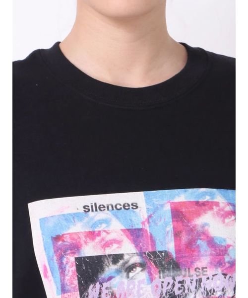 Now me. by NYLON JAPAN（ナウミーバイナイロンジャパン）の「cold turkey Tシャツ（Tシャツ/カットソー・レディース・ホワイト/ブラック・MEDIUM/LARGE）」の17枚目の写真