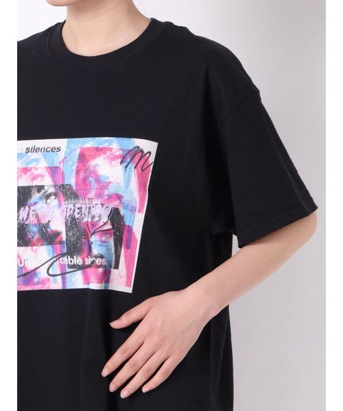 Now me. by NYLON JAPAN（ナウミーバイナイロンジャパン）の「cold turkey Tシャツ（Tシャツ/カットソー・レディース・ホワイト/ブラック・MEDIUM/LARGE）」の18枚目の写真