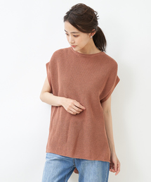 ギマ加工ニットプルオーバー