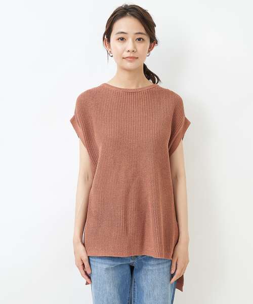 collex（コレックス）の「ギマ加工ニットプルオーバー（ニット/セーター・レディース・ブラウン/オレンジ・フリー）」の22枚目の写真