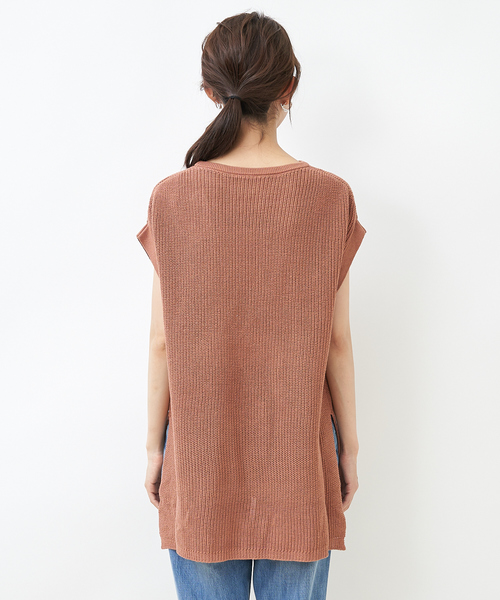 collex（コレックス）の「ギマ加工ニットプルオーバー（ニット/セーター・レディース・ブラウン/オレンジ・フリー）」の20枚目の写真