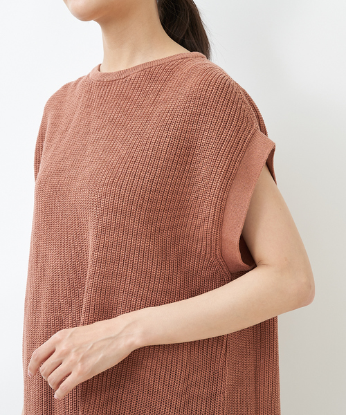 collex（コレックス）の「ギマ加工ニットプルオーバー（ニット/セーター・レディース・ブラウン/オレンジ・フリー）」の17枚目の写真