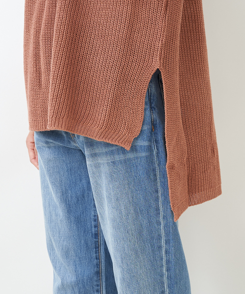 collex（コレックス）の「ギマ加工ニットプルオーバー（ニット/セーター・レディース・ブラウン/オレンジ・フリー）」の16枚目の写真