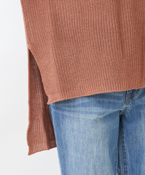 collex（コレックス）の「ギマ加工ニットプルオーバー（ニット/セーター・レディース・ブラウン/オレンジ・フリー）」の15枚目の写真