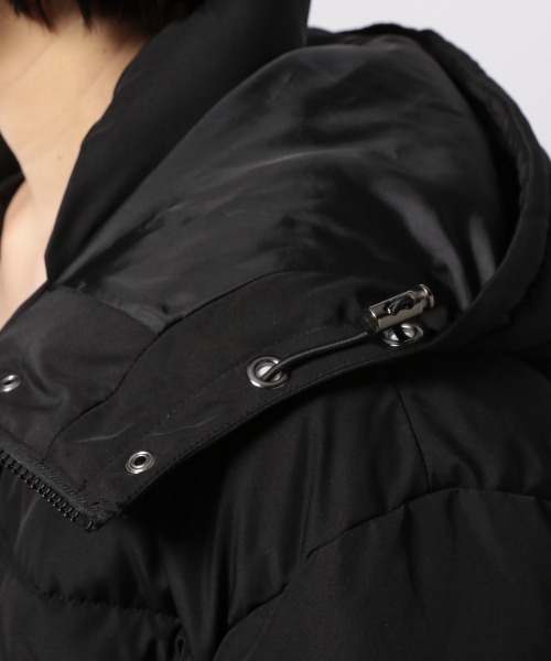 PAGEBOY（ページボーイ）の「【蓄熱効果】Ecoエアコンダウンフードブルゾン（ブルゾン・レディース・ブラック/ダークブラウン/オフホワイト/グレイッシュベージュ・SMALL/MEDIUM）」の20枚目の写真