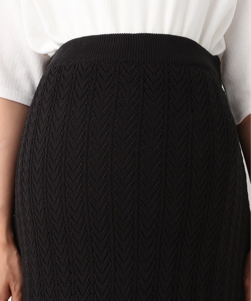 LEPSIM(レプシィム)の「マタニティ/リネンライククロシェニットスカート 891119(マタニティウェア/グッズ・レディース・ブラック/ベージュ・FREE)」の16枚目の写真