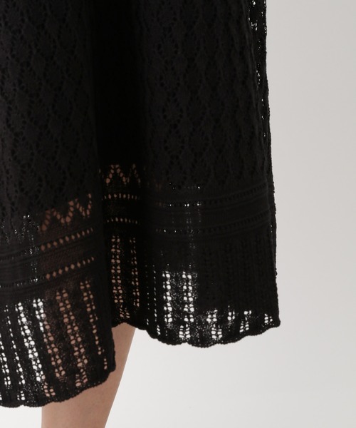 LEPSIM(レプシィム)の「マタニティ/リネンライククロシェニットスカート 891119(マタニティウェア/グッズ・レディース・ブラック/ベージュ・FREE)」の18枚目の写真