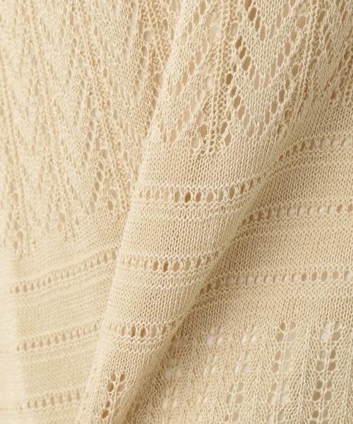 LEPSIM(レプシィム)の「マタニティ/リネンライククロシェニットスカート 891119(マタニティウェア/グッズ・レディース・ブラック/ベージュ・FREE)」の10枚目の写真