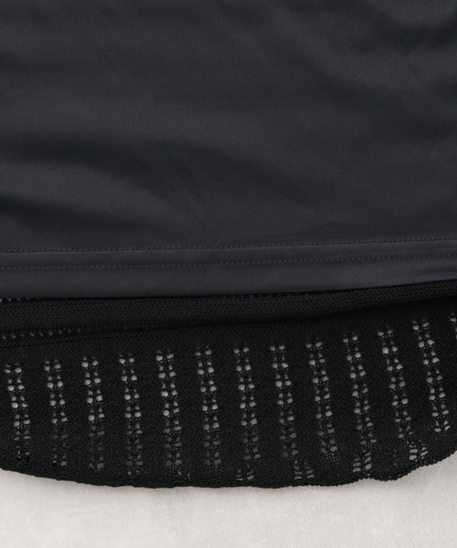 LEPSIM(レプシィム)の「マタニティ/リネンライククロシェニットスカート 891119(マタニティウェア/グッズ・レディース・ブラック/ベージュ・FREE)」の4枚目の写真