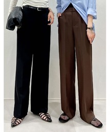 Re:EDIT（リエディ）の「[販売枚数25万枚突破][オフィスカジュアル][低身長/高身長/大きいサイズ有][お気に入り登録数20万突破！]カットツイルセンタープレスカラースラックス（スラックス）」