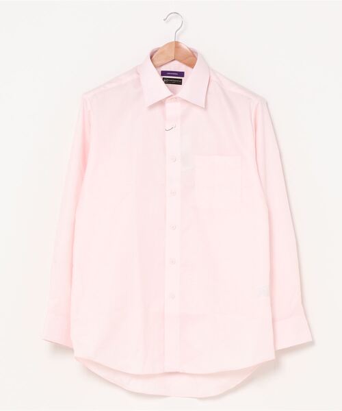 Perfect Suit FActory(パーフェクトスーツファクトリー)の「COTTON PREMIUM CARE【アーバン】長袖ワイシャツ 千鳥柄(ビジネスシャツ・メンズ・ライトピンク/ホワイト・首回り39cm-裄丈80cm/首回り39cm-裄丈82cm/首回り41cm-裄丈82cm/首回り41cm-裄丈84cm/首回り43cm-裄丈86cm/首回り37cm-裄丈80cm/首回り45cm-裄丈86cm)」の9枚目の写真