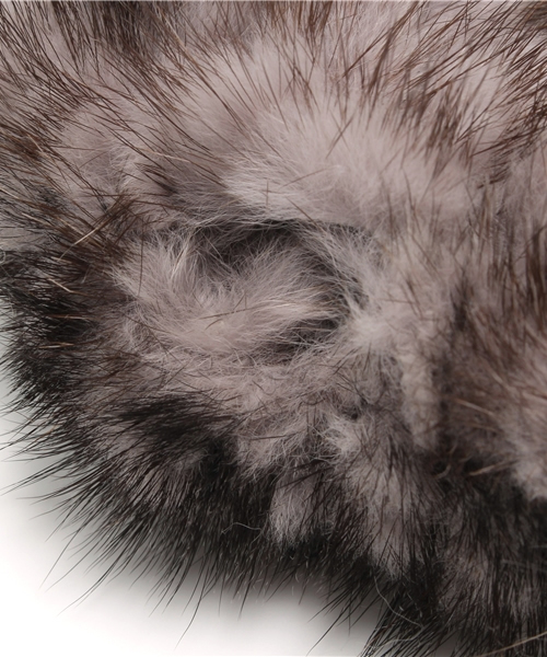 PAPILLONNER（パピヨネ）の「ミンクグローブMIXハンドウォーマー（手袋・レディース・グレー・FREE）」の3枚目の写真