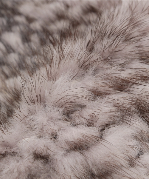 PAPILLONNER（パピヨネ）の「ミンクグローブMIXハンドウォーマー（手袋・レディース・グレー・FREE）」の4枚目の写真