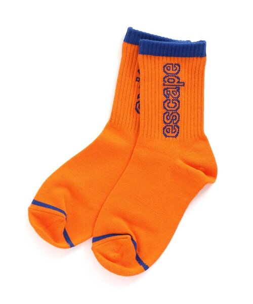 BREEZE(ブリーズ)の「ロゴソックス(ソックス/靴下・キッズ・ネイビー/オレンジ/ライム・15 /18/21)」の3枚目の写真