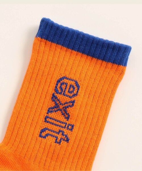 BREEZE(ブリーズ)の「ロゴソックス(ソックス/靴下・キッズ・ネイビー/オレンジ/ライム・15 /18/21)」の4枚目の写真