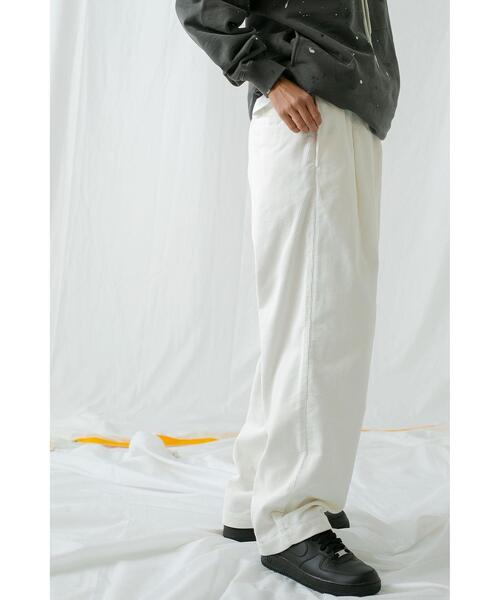 MONKEY TIME（モンキータイム）の「＜monkey time＞ 8WALE SOFT CORDUROY 1P WIDE EASY/イージーパンツ（その他パンツ・メンズ・ブラック/オフホワイト/ターコイズブルー・L/S/M）」の18枚目の写真