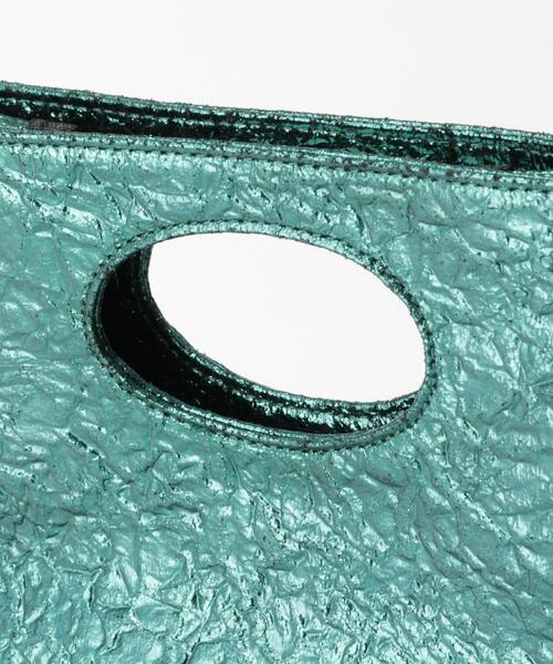 BEAUTY&YOUTH UNITED ARROWS（ビューティーアンドユースユナイテッドアローズ）の「BY スクエアメタル エンボストートバッグ（トートバッグ・レディース・シルバー/ケリー・FREE）」の12枚目の写真