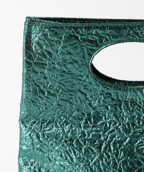 BEAUTY&YOUTH UNITED ARROWS（ビューティーアンドユースユナイテッドアローズ）の「BY スクエアメタル エンボストートバッグ（トートバッグ・レディース・シルバー/ケリー・FREE）」の13枚目の写真