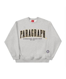 Paragraph | 『paragraph/パラグラフ』ベルベット刺繍 ロングスリーブ スウェットシャツ トレーナー MTM(スウェット)