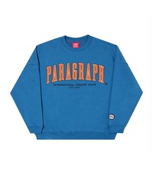 Paragraph | 『paragraph/パラグラフ』ベルベット刺繍 ロングスリーブ スウェットシャツ トレーナー MTM(スウェット)