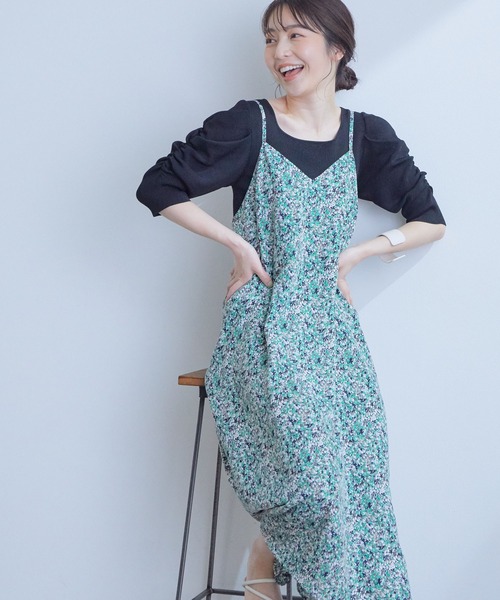 セール 小花プリントキャミワンピース ワンピース Vis ビス のファッション通販 Zozotown
