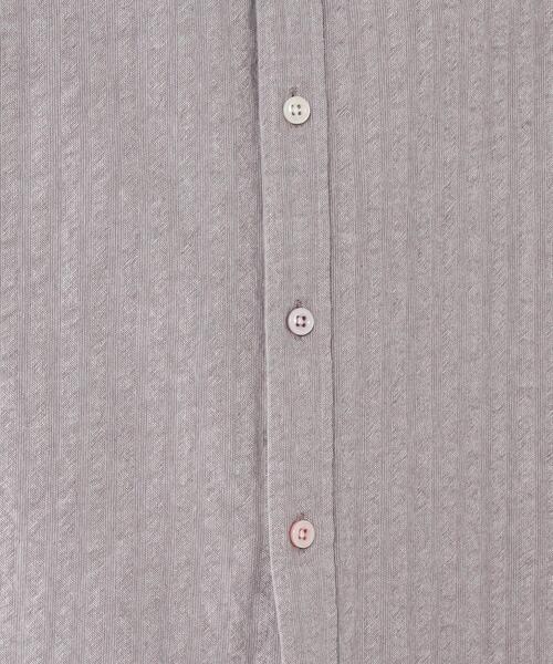 coen（コーエン）の「ドビークレイジーボタンバンドカラーシャツ（シャツ/ブラウス・メンズ・ホワイト/グレー・MEDIUM/SMALL/LARGE/X-LARGE）」の8枚目の写真