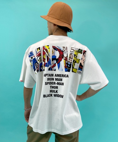 DC(ディーシー)の「DC/ディーシー×MARVELコラボモデル バックプリントTシャツ DST212031(Tシャツ/カットソー・メンズ・ブラック/ホワイト・L/XL/2XL/M)」の22枚目の写真