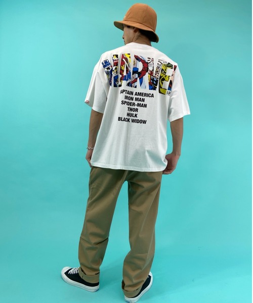 DC(ディーシー)の「DC/ディーシー×MARVELコラボモデル バックプリントTシャツ DST212031(Tシャツ/カットソー・メンズ・ブラック/ホワイト・L/XL/2XL/M)」の6枚目の写真