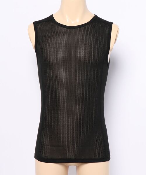 HANES(ヘインズ)の「【HANES/ヘインズ】CG BASE LAYER N/S T HM3-T101 高機能アンダーウェア アクティビティーシーンにもおすすめ(タンクトップ・メンズ・ホワイト/ブラック・MEDIUM/LARGE/X-LARGE)」の2枚目の写真