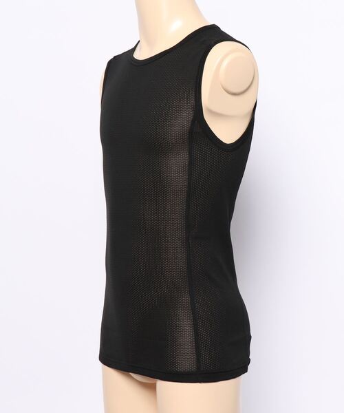 HANES(ヘインズ)の「【HANES/ヘインズ】CG BASE LAYER N/S T HM3-T101 高機能アンダーウェア アクティビティーシーンにもおすすめ(タンクトップ・メンズ・ホワイト/ブラック・MEDIUM/LARGE/X-LARGE)」の3枚目の写真
