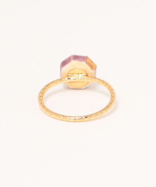 tone（トーン）の「【IRODORI】小さなjewel cut の指輪（ 紫）（リング・レディース・パープル・#9）」の2枚目の写真