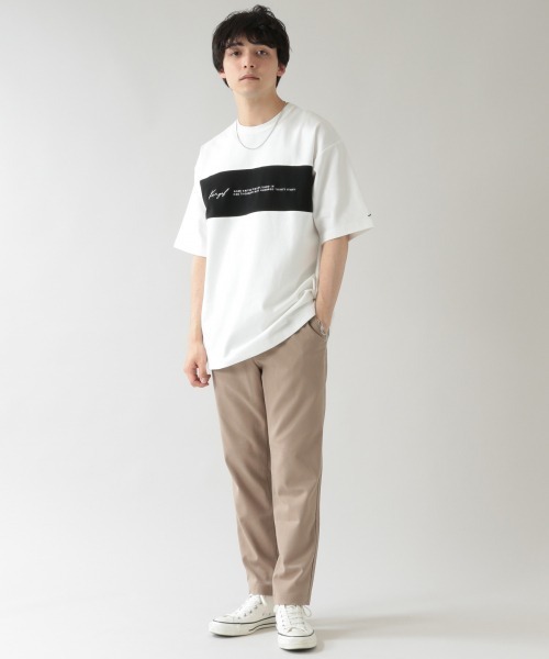 KANGOL（カンゴール）の「＜KANGOL/カンゴール＞別注切り替えダンボールTシャツ/936761（Tシャツ/カットソー・メンズ・ホワイト/ブラック/ベージュ/ライトグリーン・SMALL/MEDIUM/LARGE）」の16枚目の写真