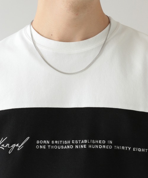 KANGOL（カンゴール）の「＜KANGOL/カンゴール＞別注切り替えダンボールTシャツ/936761（Tシャツ/カットソー・メンズ・ホワイト/ブラック/ベージュ/ライトグリーン・SMALL/MEDIUM/LARGE）」の22枚目の写真
