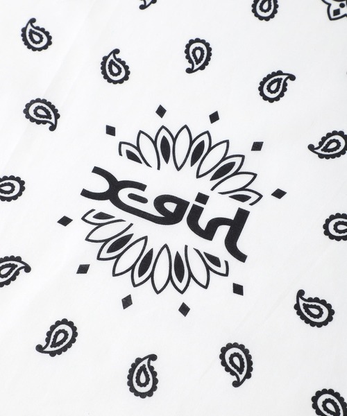 X-girl（エックスガール）の「BANDANA SET（バンダナ/スカーフ・レディース・ホワイト/マルチ/ブラック・ONE SIZE）」の7枚目の写真