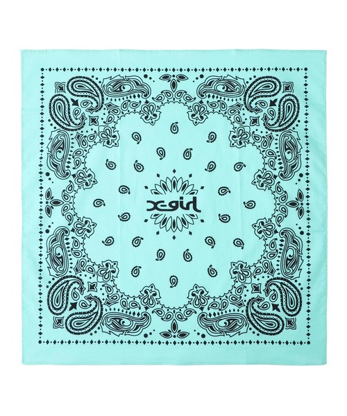 X-girl（エックスガール）の「BANDANA SET（バンダナ/スカーフ・レディース・ホワイト/マルチ/ブラック・ONE SIZE）」の13枚目の写真