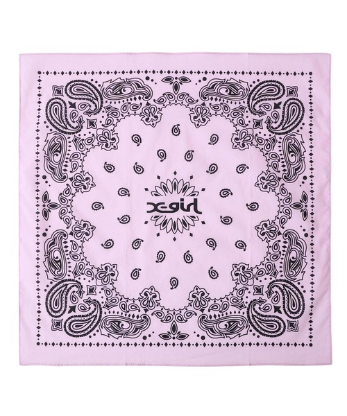 X-girl（エックスガール）の「BANDANA SET（バンダナ/スカーフ・レディース・ホワイト/マルチ/ブラック・ONE SIZE）」の8枚目の写真