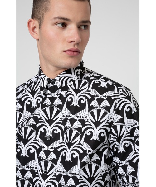 HUGO(ヒューゴ)の「オールオーバープリント リラックスフィット シャツ(シャツ/ブラウス・メンズ・ブラック・S/M/L/XL/XS)」の3枚目の写真