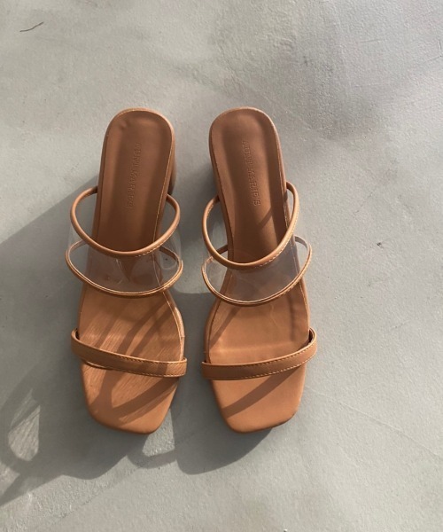 Aunt Marie's（アントマリーズ）の「パイピングクリアサンダル / AUNT MARIE'S（サンダル・レディース・アイボリー/ブラック/ベージュ・SMALL/MEDIUM/LARGE）」の3枚目の写真