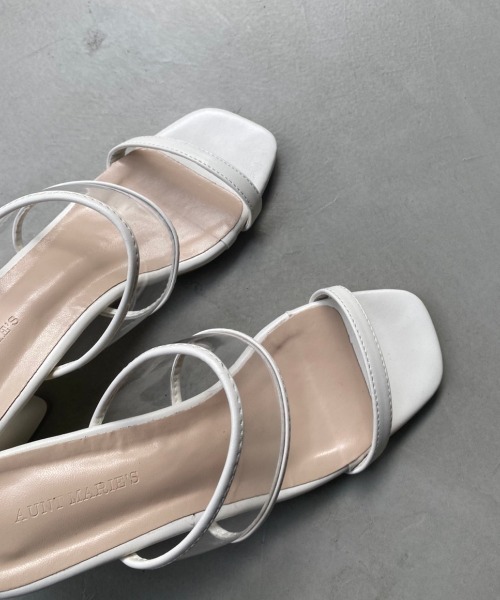 Aunt Marie's（アントマリーズ）の「パイピングクリアサンダル / AUNT MARIE'S（サンダル・レディース・アイボリー/ブラック/ベージュ・SMALL/MEDIUM/LARGE）」の4枚目の写真