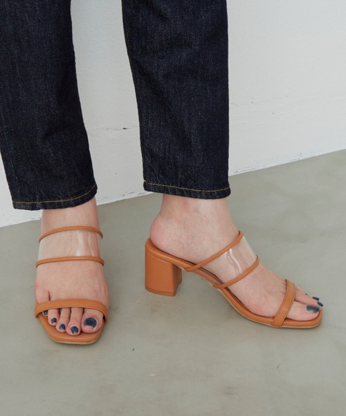 Aunt Marie's（アントマリーズ）の「パイピングクリアサンダル / AUNT MARIE'S（サンダル・レディース・アイボリー/ブラック/ベージュ・SMALL/MEDIUM/LARGE）」の6枚目の写真